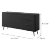 Obrazek Komoda Lante 163 2D3S black