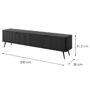 Obrazek Szafka RTV Lante RTV E 200 2d D3s Black