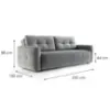 Obrazek Sofa Roma Artico Steel