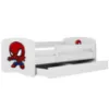 Obrazek Łóżko dziecięce Babydreams+SZ+M biały 80x160 Spider-man