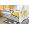 Obrazek Łóżko dziecięce Babydreams+SZ+M biały 80x180 mapa