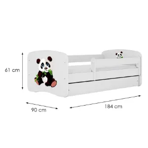 Obrazek Łóżko dziecięce Babydreams+SZ+M biały 80x180 panda 2