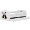 Obrazek Łóżko dziecięce Babydreams+SZ+M biały 80x180 panda 2