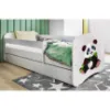 Obrazek Łóżko dziecięce Babydreams+SZ+M biały 80x180 panda 2