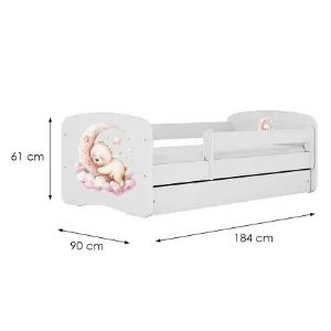 Obrazek Łóżko dziecięce Babydreams+SZ+M biały 80x180 sen