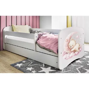 Obrazek Łóżko dziecięce Babydreams+SZ+M biały 80x180 sen