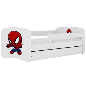 Obrazek Łóżko dziecięce Babydreams+SZ+M biały 80x180 Spider-man