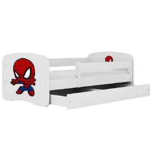 Obrazek Łóżko dziecięce Babydreams+SZ+M biały 80x180 Spider-man