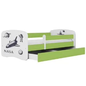 Obrazek Łóżko dziecięce Babydreams+SZ+M zielony 70x140 Nasa