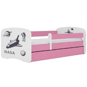 Obrazek Łóżko dziecięce Babydreams+SZ+M różowy 70x140 Nasa