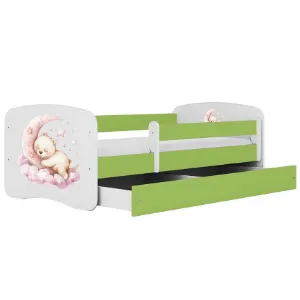 Obrazek Łóżko dziecięce Babydreams+SZ+M zielony 80x160 sen