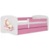 Obrazek Łóżko dziecięce Babydreams+SZ+M różowy 70x140 sen
