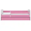 Obrazek Łóżko dziecięce Babydreams+SZ+M różowy 80x160 Nasa
