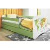 Obrazek Łóżko dziecięce Babydreams+SZ+M zielony 80x180 mapa