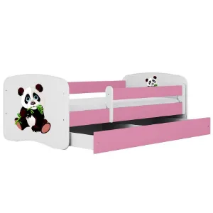 Obrazek Łóżko dziecięce Babydreams+SZ+M różowy 80x160 panda 2