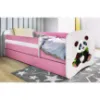 Obrazek Łóżko dziecięce Babydreams+SZ+M różowy 80x160 panda 2