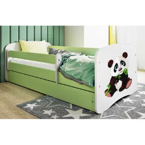 Obrazek Łóżko dziecięce Babydreams+SZ+M zielony 80x180 panda 2