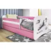 Obrazek Łóżko dziecięce Babydreams+SZ+M różowy 80x180 Nasa