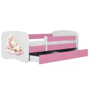 Obrazek Łóżko dziecięce Babydreams+SZ+M różowy 80x180 sen