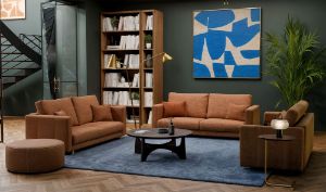 Obrazek Sofa 3-osobowa rozkładana Linea teracota