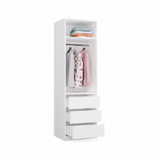 Obrazek Szafa z szufladami Aprire 60 cm biały