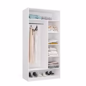 Obrazek Szafa z półkami Aprire 100 cm biały