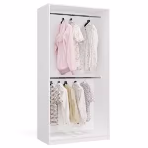 Obrazek Szafa z drążkami Aprire 100 cm biały