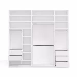 Obrazek Garderoba z nadstawkami Aprire 260 cm biały
