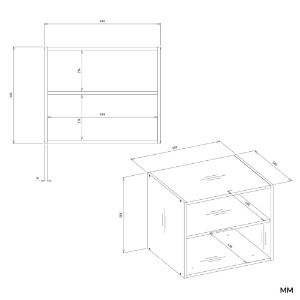 Obrazek Nadstawka Aprire 60 cm biały