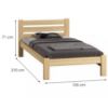 Obrazek Łóżko Adek 90x200 sosna bez stelaża