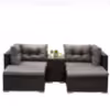 Obrazek Komplet technorattan Centros black