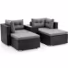 Obrazek Komplet technorattan Centros black