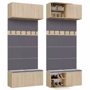 Obrazek Garderoba z podwójnym wieszakiem Hamar II 2W dąb sonoma