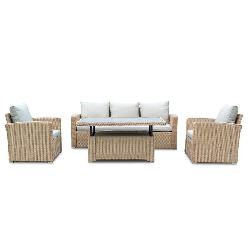 Komplet mebli ogrodowych Bjerka 11729 natural