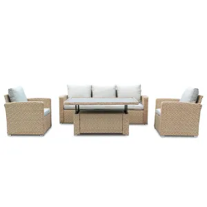 Obrazek Komplet mebli ogrodowych Bjerka 11729 natural