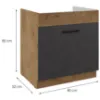 Obrazek Szafka kuchenna Vigo grafit mat 80ZL 1S BB