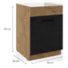 Obrazek Szafka kuchenna Vigo dark 60ZL 1S BB