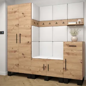 Obrazek Garderoba z wieszakiem Artin dąb artisan