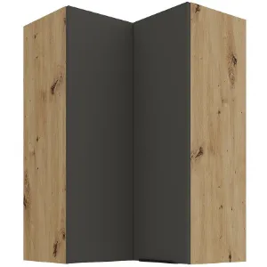 Obrazek Szafka kuchenna Aria-GR/AR anti fingerprint 60X60 GN-90 2F (90°)