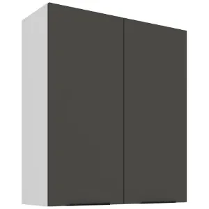 Obrazek Szafka kuchenna Aria-GR/WH anti fingerprint 80G-90 2F