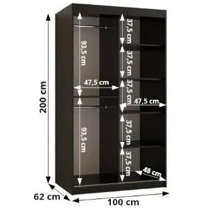 Obrazek Szafa Dome 100 czarny