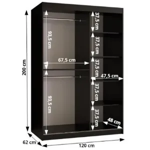 Obrazek Szafa Dome 120 czarny