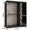 Obrazek Szafa Dome 150 czarny