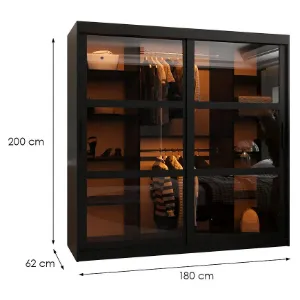 Obrazek Szafa Dome 180 czarny