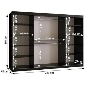 Obrazek Szafa Dome 250 czarny