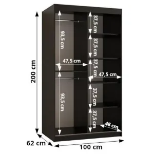 Obrazek Szafa Dome III 100 czarny