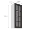 Obrazek Szafka kuchenna Stilo grafit mat/biały 40GS-108 1F
