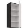 Obrazek Szafka kuchenna Aria-WH/BL anti fingerprint 45G-90 1F