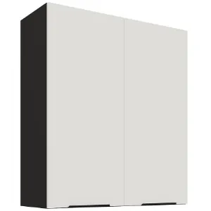 Obrazek Szafka kuchenna Aria-WH/BL anti fingerprint 80G-90 2F