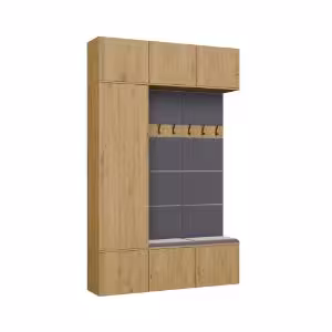 Obrazek Garderoba z podwójnym wieszakiem Hamar III 1SZ2W dąb artisan